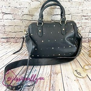 Juicy Couture | studded faux leather shoulder bag crossbody purse